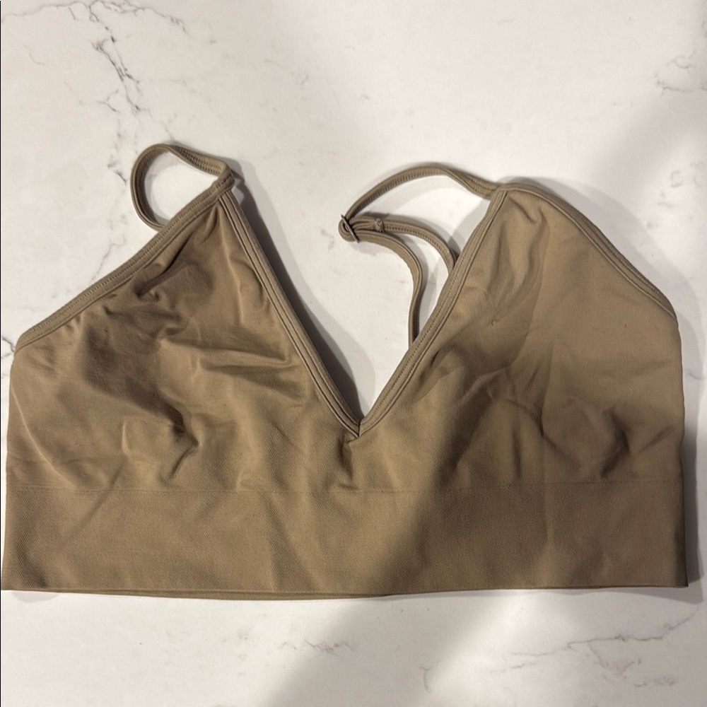 Tan Strappy Bralette